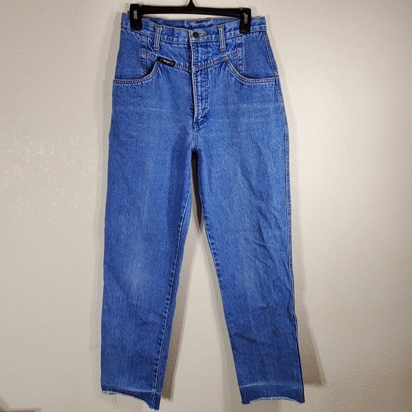 Vintage Blaze Blue Jeans Womens High Waisted Size 11/30.5 100% Cotton 90's Y2k - Picture 1 of 13